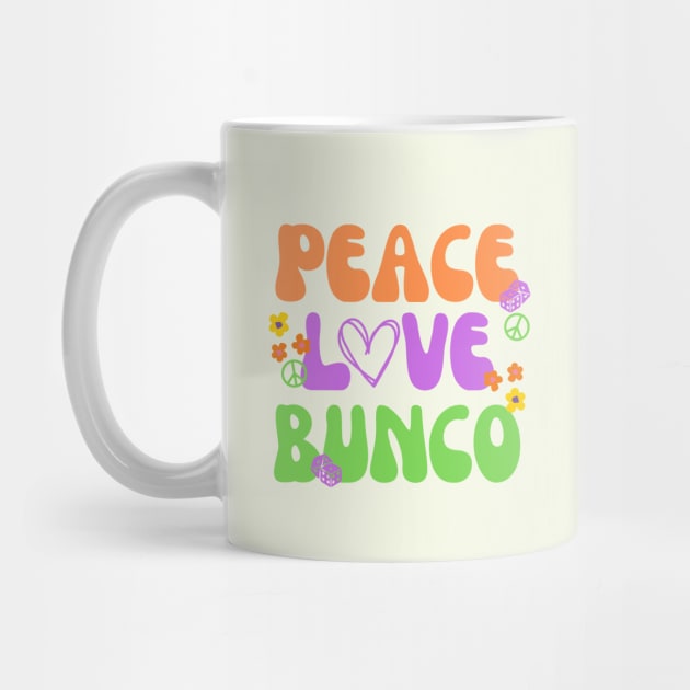 Peace Love Bunco Dice Game by MalibuSun